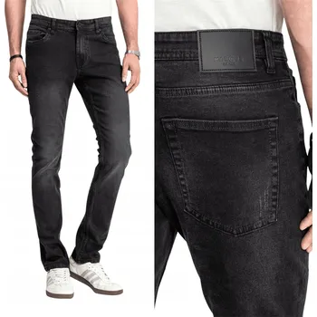 Pánské džíny Pánské džíny Marcus Felix 2221 Jeans Black Night Wash W30 L34