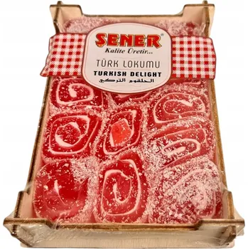 Bonbon Želé Bonbony Turkish Delight Loukoum s granátovým jablkem Sener 200 g