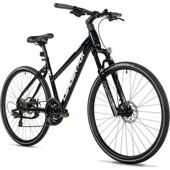 Leader Fox AWAY LADY 28 BLACK SHINY velikost rámu 16,5 palců + DÁREK + Doprava ZDARMA