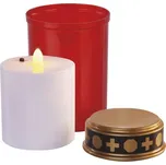 EMOS DCCV19 LED hřbitovní svíčka červená