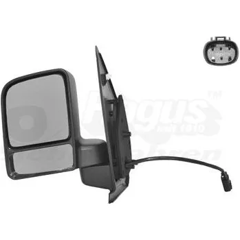 Auto zrcátko Vnější zpětné zrcátko VAN WEZEL 1884807