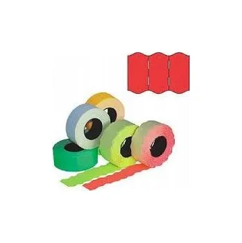 Samolepící etiketa DVOUŘADÁ Obdélníková Oranžová CENOVÁ ETIKETA - Etikety Na CENY v Rolích