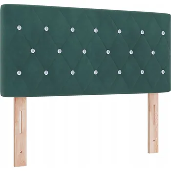 VidaXL Sametové čelo postele Argylový s čelo Tmavě zelená 100 cm samet