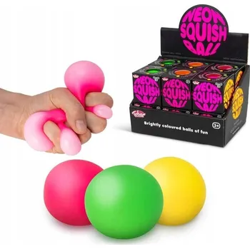 Hračka pro nejmenší Mačkací Hračka NEON SQUISH BALL Senzorická hračka