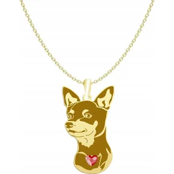 Náhrdelník Pozlacený náhrdelník s Pražským krysaříkem GRAVÍROVÁNÍ