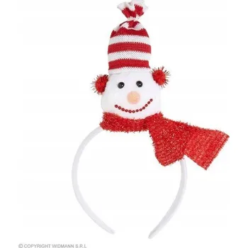 Čelenka Vánoční čelenka sněhulák zimní