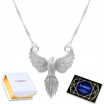 Náhrdelník Stříbrný Náhrdelník Fénix Pták Znovuzrození Zvíře Oheň STŘÍBRO 925