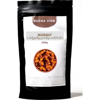 MANDLE V BELGICKÉ HOŘKÉ ČOKOLÁDĚ 200g