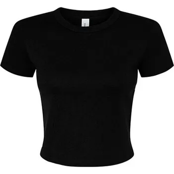 Dámské tričko Bella Dámský crop top BL1010 Solid Black Blend XXL