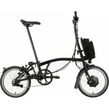 Skládací kolo Skládací elektrokolo Brompton Electric C Line 12Speed, Black/Black typ řídítek M