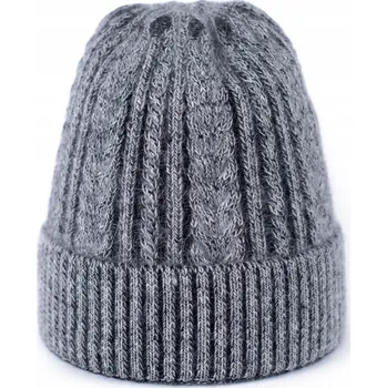 Čepice Szaleo zimní čepice beanie šedá, univerzální velikost
