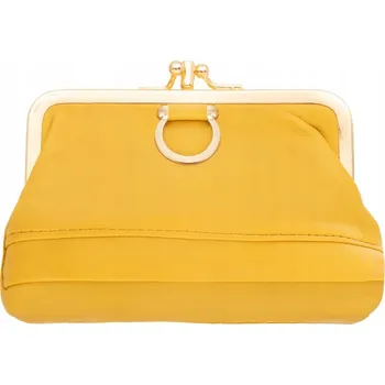 Peněženka Kaletnik peněženka z pravé lícové kůže žlutá - dámská