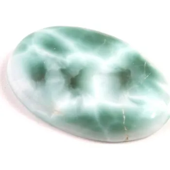 Přírodní kámen Kabošon Pectolite (zelený Larimar) č.8009 (40x27x8mm)