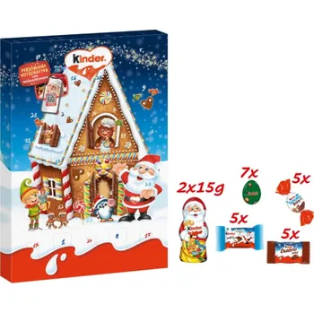 Kalendář Kinder Adventní kalendář Mix 151 g