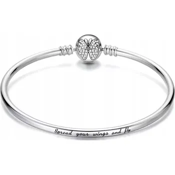 Náramek Klasický náramek s přívěskem Spread your wings and fly 19 Cm stříbro 925