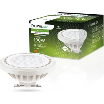 Žárovka LED žárovka G53 Reflektor AR111 15W (ekvivalent 100W) 1521lm 4000K neutrální bílá 12V LUMILED