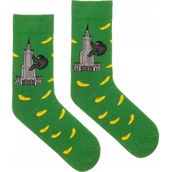 Pánské ponožky KABAK Ponožky Palác Kultury s King Kongem, vícebarevné, velikost 42-46