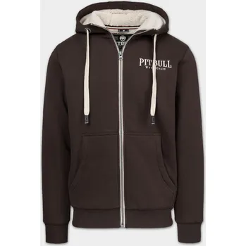 Pánská móda PitBull West Coast Pánská mikina RUFFIN DETROIT KPZ - hnědá - PWC_PMRUFFINDET_BRN Velikosti: M