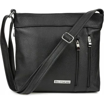 Kabelka Beltimore kabelka přes rameno přírodní kůže černá