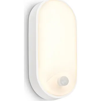 Venkovní osvětlení BRILONER Ruch LED venkovní nástěnné svítidlo, pohybové čidlo, IP65, bílé 3830016