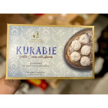 Biscotti Tsoungari Kourabiedes řecké vánoční cukroví 250g