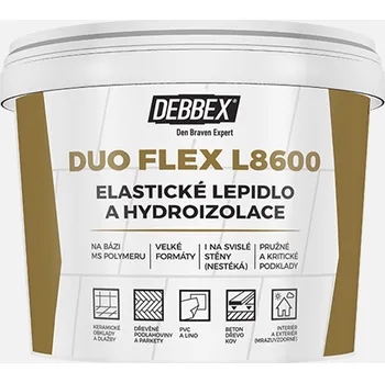 Stavební chemie Den Braven Elastické lepidlo a hydroizolace DUO FLEX L8600, kbelík 5 kg Varianta: Elastické lepidlo a hydroizolace DUO FLEX L8600 15 kg kbelík šedá