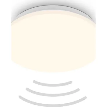 BRILONER Ugo stropní svítidlo pr.27 cm - 13W, 1300lm, LED, teplá bílá, pohybové čidlo, bílé 3959016