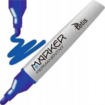 Permanentní popisovač Tetis modrý, 1 ks