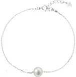 Perlový náramek z pravých říčních perel bílý 23009.1 délka 18 cm