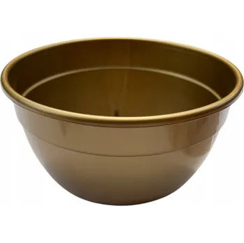 Květináč Obal na květináč 25 cm plast zlatý