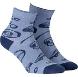 Chlapecké vzorované ponožky WOLA GO modré Velikost: 33-35
