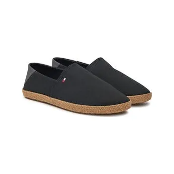 Pánské polobotky Espadrilky Tommy Hilfiger FM0FM05353 Černá 45