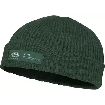 Čepice Čepice DOCKER GREEN STIHL (04216000231) (Zelená čepice pro každého, vyrobená ze 100% bavlny a na přední straně má jednoduchou ohrnovací část s historickým odznakem STIHL.)