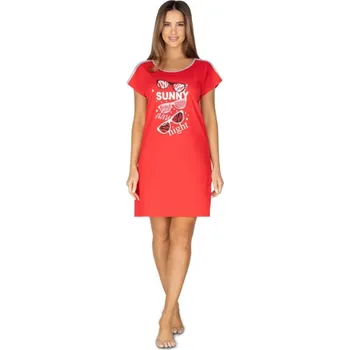 Dámská noční košile Regina košile noční dámská 421 krátký rukáv před kolena velikost XL