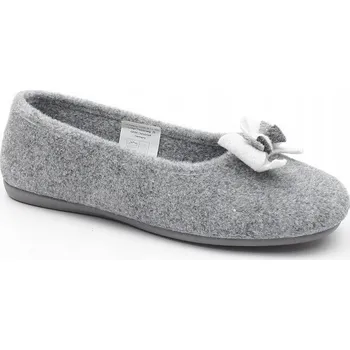 Dámské pantofle MANITU HOME PANTOFLE 340083 -09 DOMÁCÍ PANTOFLE ŠEDÉ PLSTĚNÉ VELIKOST 37
