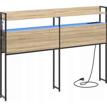 Čelo postele s policí s čelo dub sonoma 120 cm Kompozitní dřevo