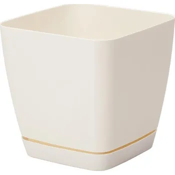 Květináč Květináč plast béžový Form-Plastic 16,5 cm x 17 x 16,5 cm