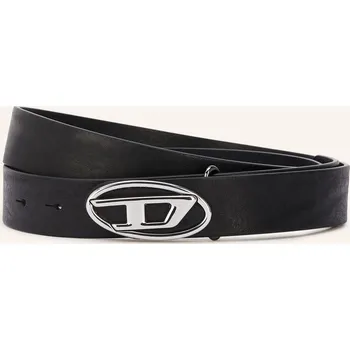 Opasek Diesel Dámský Kožený Opasek B-1dr-Layer, černá / stříbrná, 90