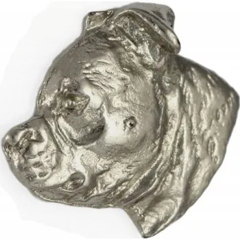 Brož Staffordshire Bull Terrier, drobná brož ve stylu pin s motivem psa, odznak, placka