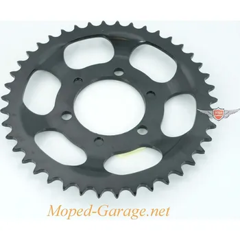 Řetězová sada pro motocykl Rozeta Esjot ocelová 42 zubů černá pro Zündapp ZX 25, ZL ZE 40, ZS Star 1, 2, KTM, Hercules, Puch, Kreidler MG00009434