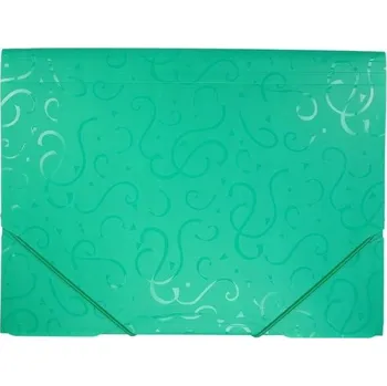 Desky na dokumenty A4 Titanum tyrkysové, uzavíratelné na suchý zip - ideální pro dokumenty formátu A4