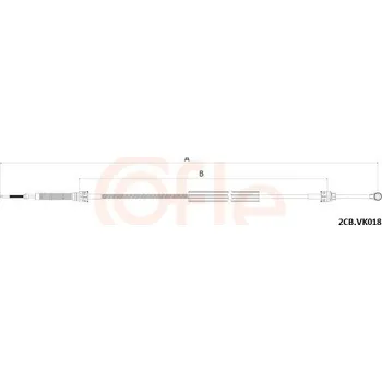 Převodovka Tažné lanko, ruční převodovka COFLE 2CB.VK018
