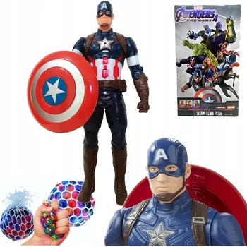 Figurka Figurka Kapitán Amerika Hračka Zvuk Avengers Pohyblivé Končetiny +dárek