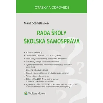 Rada školy Školská samospráva brožovaná Mária Stanislavová D0533939