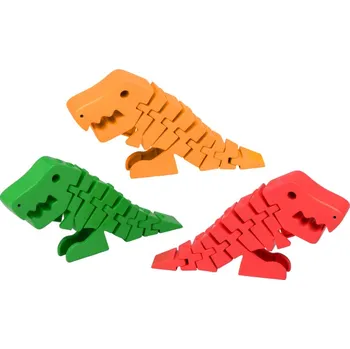 Hračka pro nejmenší Johntoy Pohyblivý Flexy Dino T-Rex 13 cm