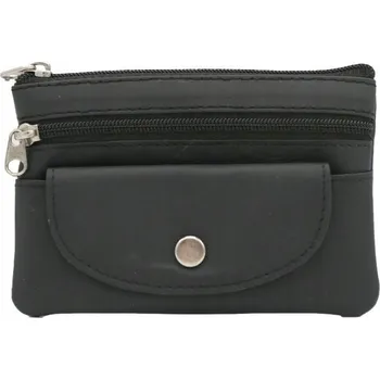 POUZDRO NA KLÍČE OVLADAČE DO AUTA, KOŽENÉ, BARVA ČERNÁ, 12 CM