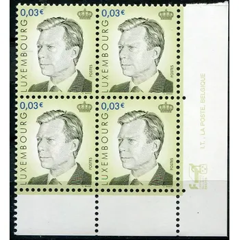 Poštovní známka (2003) MiNr. 1619 ** (4-bl) - Lucembursko - Velkovévoda Henri Lucemburský