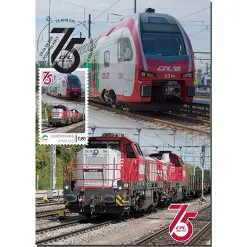 Poštovní známka (2021) CM ** - Lucembursko - Osobní a nákladní vlak
