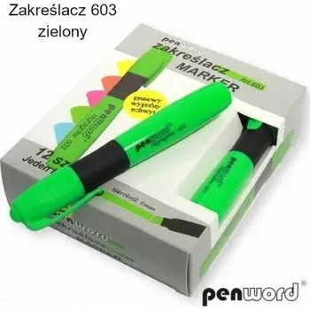 Zvýrazňovač Penword zelený 1 ks
