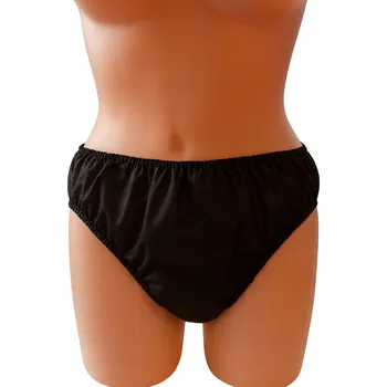 Jednorázový oděv NA JEDNO POUŽITÍ UNISEX KALHOTKY ČERNÉ 10 KUSŮ